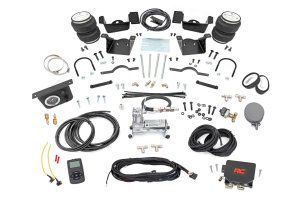 Chevrolet Silverado 3500 HD Air Spring Kit - Rear - Rough Country - w/compressor | Wireless Controller - '20-'24